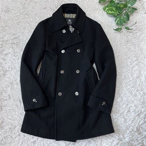 ebay burberry pea coat|burberry pea coat men's sale.